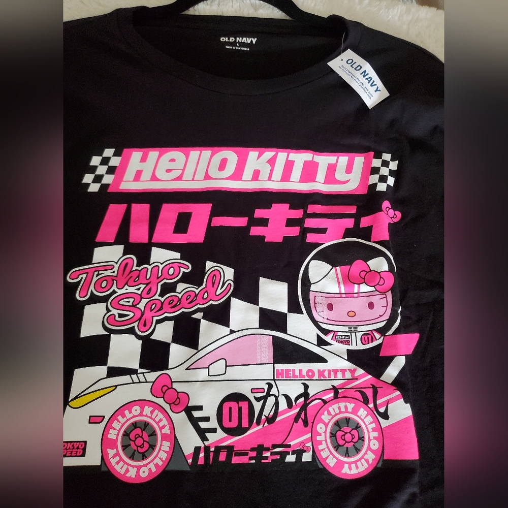 Old Navy T- shirt , size L , Hello Kitty, new with tag , 100% cotton - Picture 8 of 12